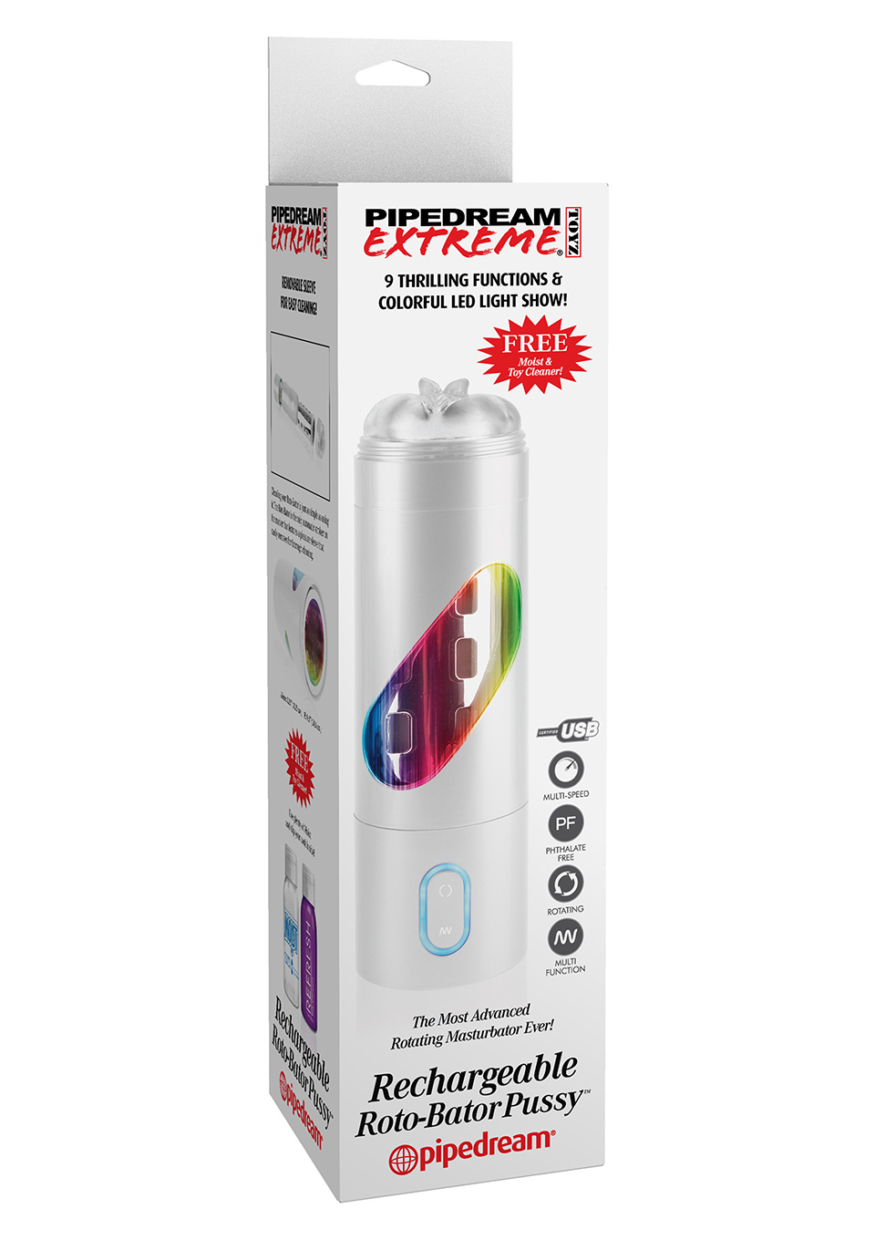 RECHARGEABLE ROTO-BATOR PUSSY