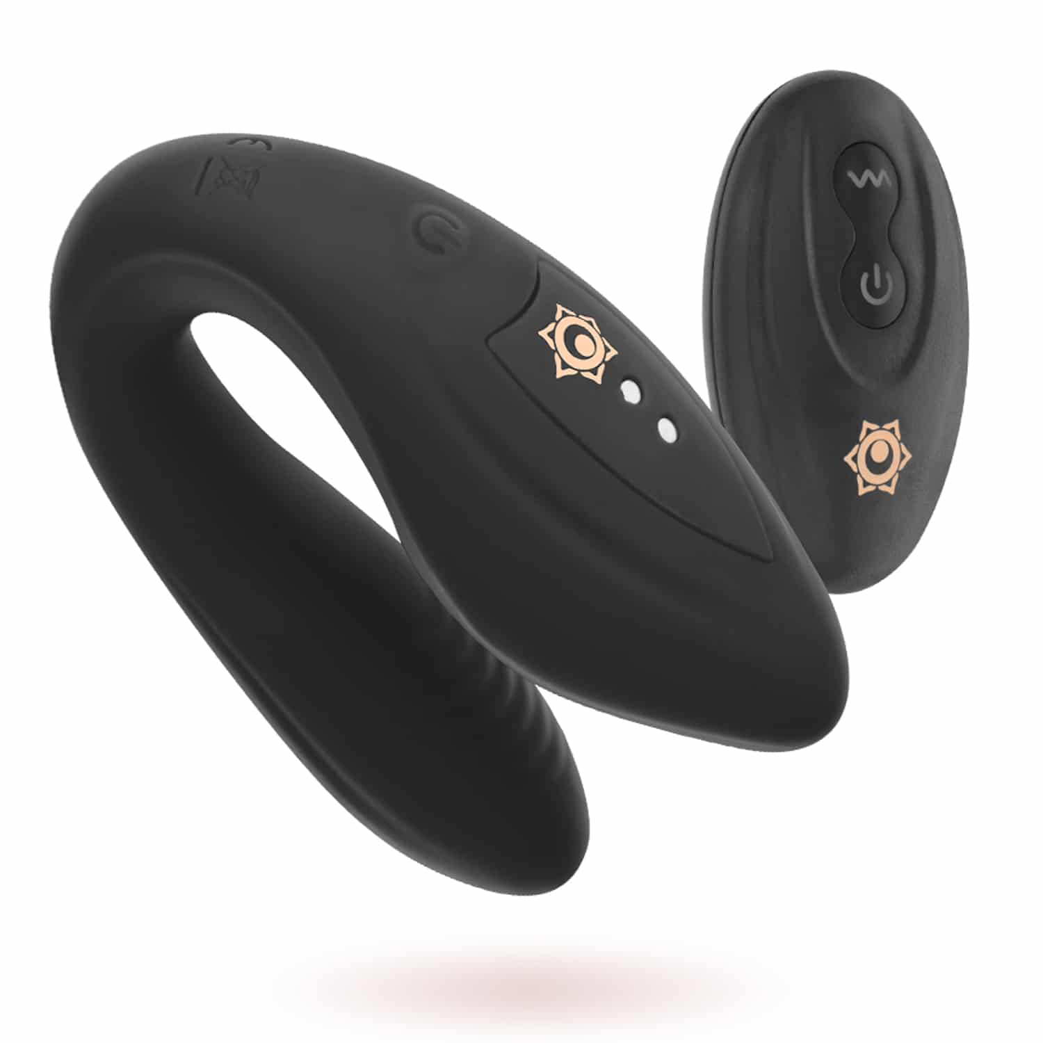 Rithual - Kama Jet Vibrator med fjärrkontroll för par - Svart