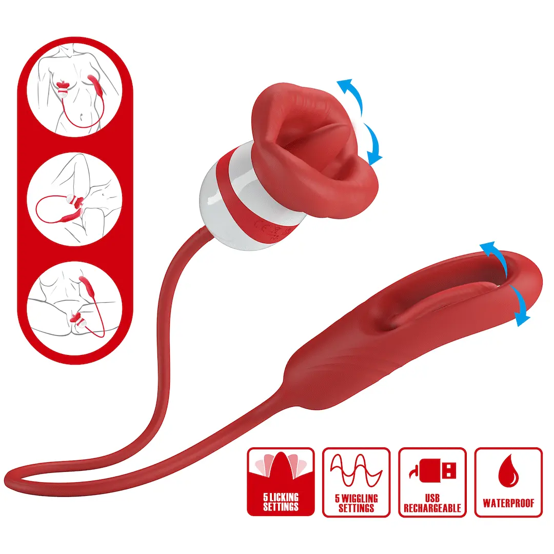 Romance Alyss Red Mouth Vibrator