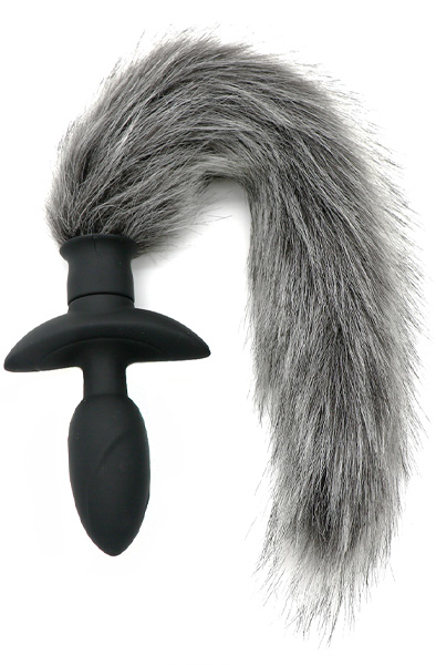 Rotating Plug With Grey Fur