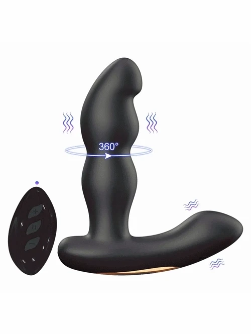 Rotating Prostate Massager With Remote Control