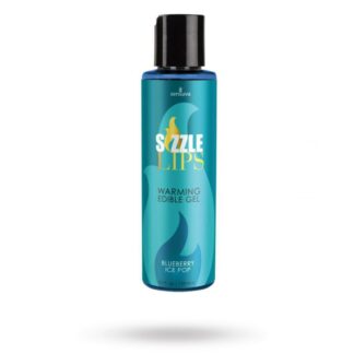 SENSUVA - SIZZLE LIPS värmande ätbar gel - BLUEBERRY ICE POP 125 ML