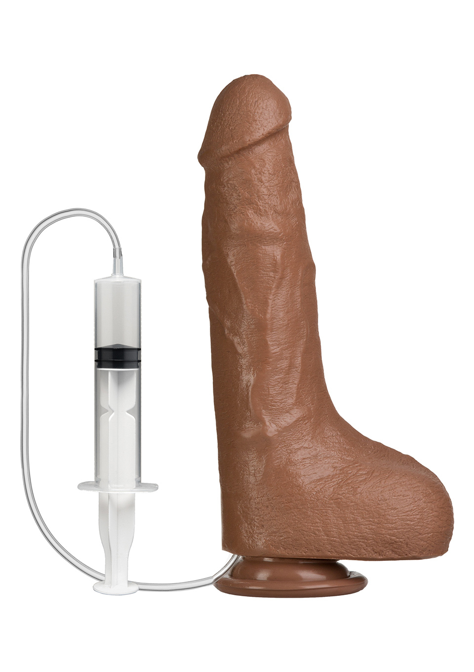 SQUIRTING REALISTIC COCK BROWN