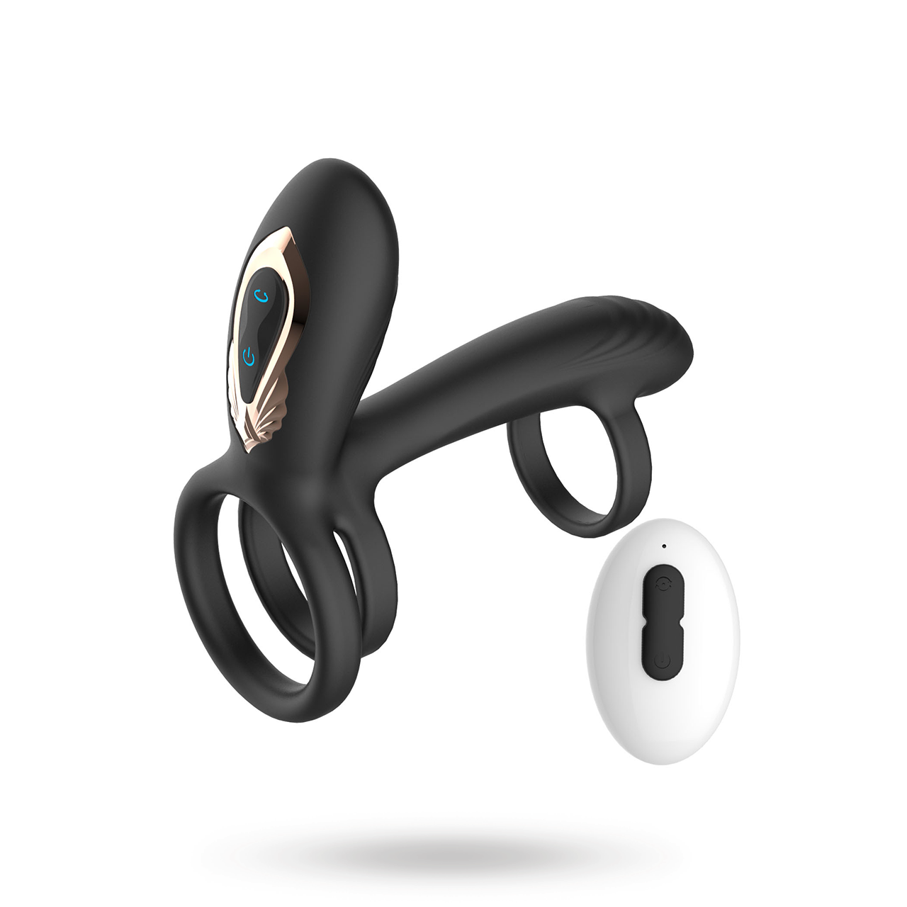 Swinging & Vibrating Cock Ring With RC