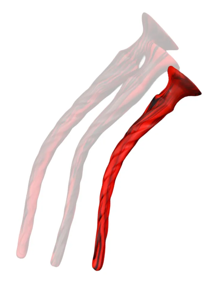 Torthy Dildo Black/Red 40 cm