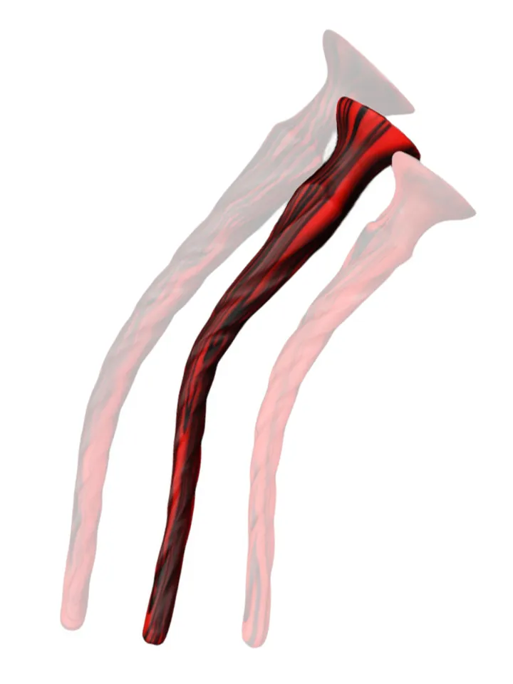Torthy Dildo Black/Red 50 cm