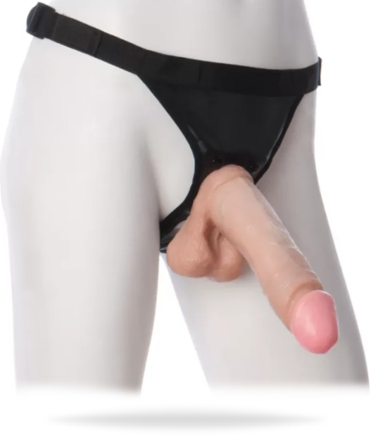 Vac-U-Lock Realistic Cock with Ultra Harness (Välj:: 8 Inch)